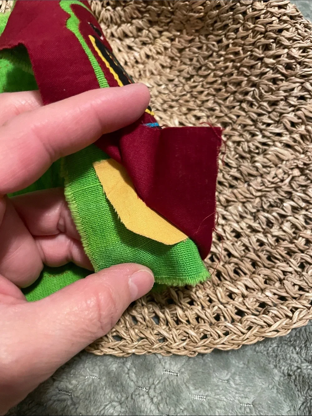1970’s Panamanian MOLA Handcrafted Colorful Textile Wall Art